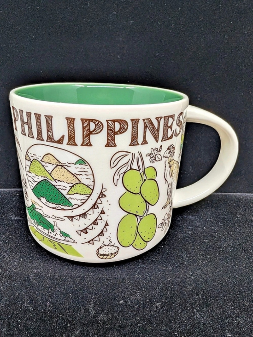 Starbucks Been There Series Philippines Ceramic Mug 2023 White & Green NWT